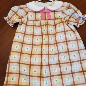 4T EUC TBBC Plandrome Plaid Banks Bow dress
